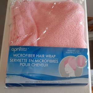 Pink Microfiber hair wrap